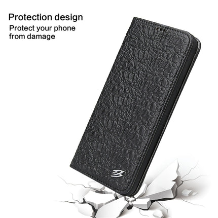 For iPhone 11 Crocodile Texture PC + TPU Horizontal Flip Leather Case with Holder & Card Slots & Wallet(Black)-garmade.com