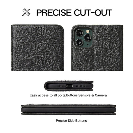 For iPhone 11 Pro Max Crocodile Texture PC + TPU Horizontal Flip Leather Case with Holder & Card Slots & Wallet(Black)-garmade.com