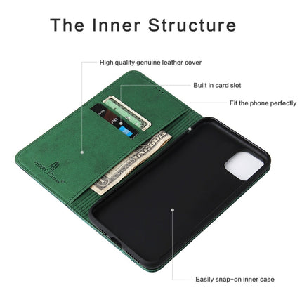 For iPhone 11 Pro Max Crocodile Texture PC + TPU Horizontal Flip Leather Case with Holder & Card Slots & Wallet(Green)-garmade.com