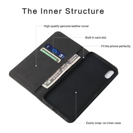 For iPhone X / XS Crocodile Texture PC + TPU Horizontal Flip Leather Case with Holder & Card Slots & Wallet(Black)-garmade.com