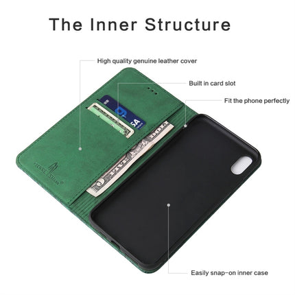 For iPhone X / XS Crocodile Texture PC + TPU Horizontal Flip Leather Case with Holder & Card Slots & Wallet(Green)-garmade.com