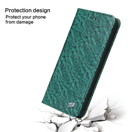 For iPhone X / XS Crocodile Texture PC + TPU Horizontal Flip Leather Case with Holder & Card Slots & Wallet(Green)-garmade.com
