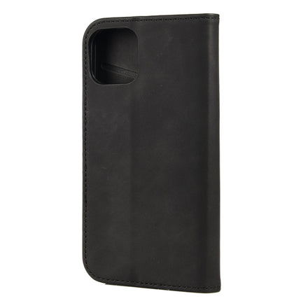Skin Feel Splicing Leather Phone Case For iPhone 13 Pro(Black)-garmade.com