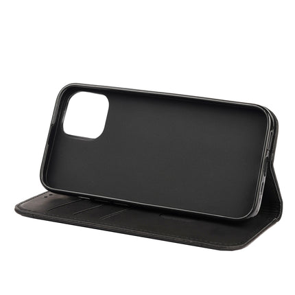 Skin Feel Splicing Leather Phone Case For iPhone 13 Pro(Black)-garmade.com