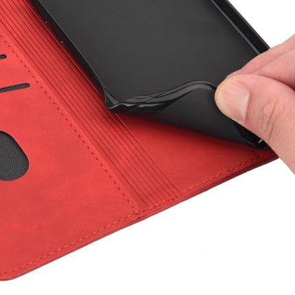 Skin Feel Splicing Leather Phone Case For iPhone 13 Pro(Red)-garmade.com
