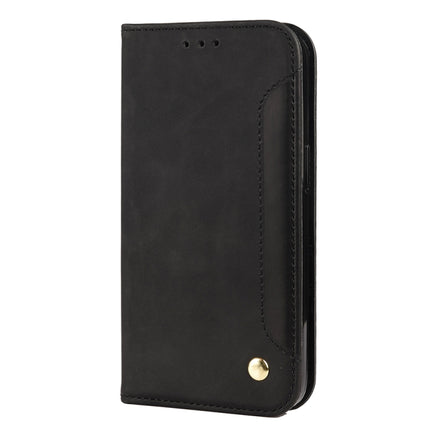 Skin Feel Splicing Leather Phone Case For iPhone 13 mini(Black)-garmade.com