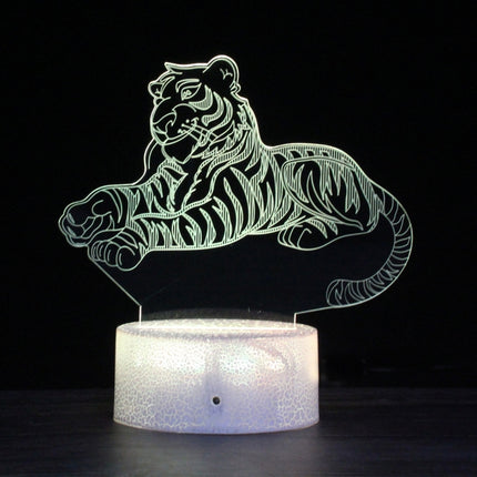 DW13 Crack Base Creative 3D Colorful LED Decorative Night Light, Touch Version-garmade.com