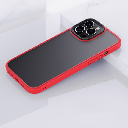 Frosted Back Shockproof Phone Case For iPhone 13 mini(Red)-garmade.com