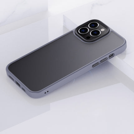 Frosted Back Shockproof Phone Case For iPhone 13 mini(Grey)-garmade.com