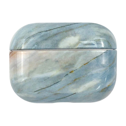For AirPods Pro 3 Marble Water Sticker Wireless Earphone Protective Case(Grey Blue)-garmade.com