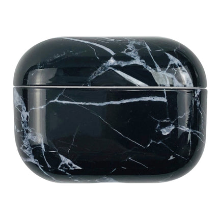 For AirPods Pro 3 Marble Water Sticker Wireless Earphone Protective Case(Black Blue)-garmade.com