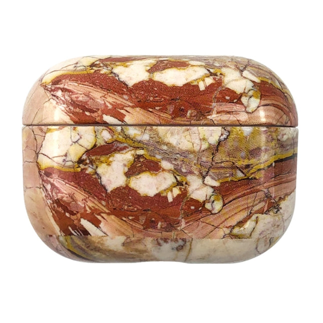 For AirPods Pro 3 Marble Water Sticker Wireless Earphone Protective Case(Brown)-garmade.com
