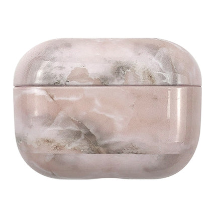 For AirPods Pro 3 Marble Water Sticker Wireless Earphone Protective Case(Light Pink)-garmade.com