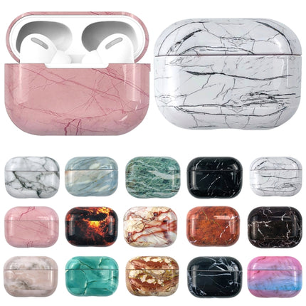 For AirPods Pro 3 Marble Water Sticker Wireless Earphone Protective Case(White Red)-garmade.com
