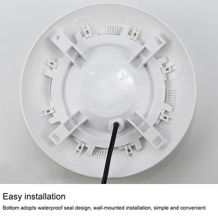24W ABS Plastic Swimming Pool Wall Lamp Underwater Light(Colorful+Remote Control)-garmade.com