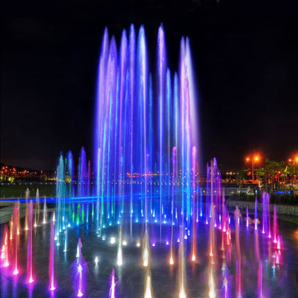 6W Landscape Colorful Color Changing Ring LED Aluminum Alloy Underwater Fountain Light(Colorful)-garmade.com