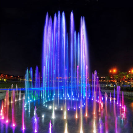 18W Landscape Colorful Color Changing Ring LED Stainless Steel Underwater Fountain Light(Colorful)-garmade.com