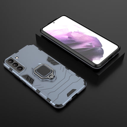 For Samsung Galaxy S22+ 5G PC + TPU Shockproof Protective Phone Case with Magnetic Ring Holder(Navy Blue)-garmade.com