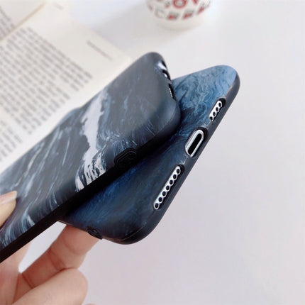 Natural Landscape Pattern IMD Workmanship TPU Phone Case For iPhone 13 mini(Sea Wave)-garmade.com