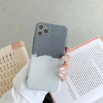 Natural Landscape Pattern IMD Workmanship TPU Phone Case For iPhone 13 mini(Grey White Wall)-garmade.com