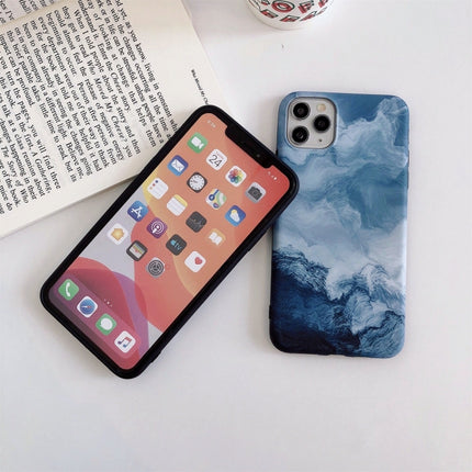 Natural Landscape Pattern IMD Workmanship TPU Phone Case For iPhone 13 Pro(Cloud)-garmade.com