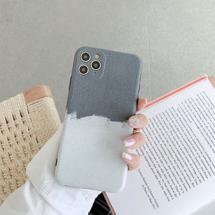 Natural Landscape Pattern IMD Workmanship TPU Phone Case For iPhone 13 Pro(Grey White Wall)-garmade.com
