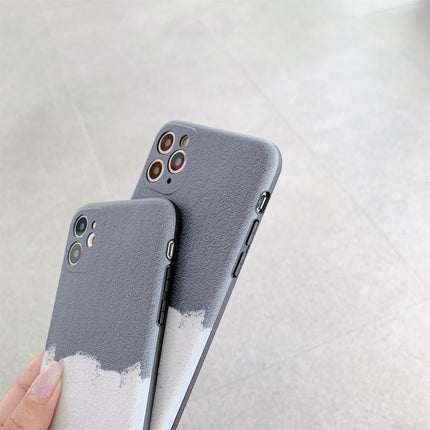 Natural Landscape Pattern IMD Workmanship TPU Phone Case For iPhone 13 Pro(Grey White Wall)-garmade.com