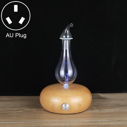 Wood Essential Oil Diffuser Aromatherapy Machine Automatic Alcohol Sprayer, Plug Specification:AU Plug(Light Brown)-garmade.com