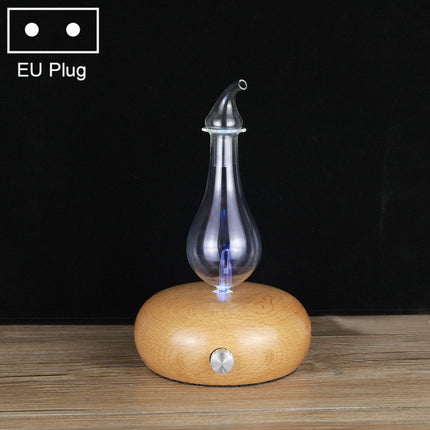 Wood Essential Oil Diffuser Aromatherapy Machine Automatic Alcohol Sprayer, Plug Specification:EU Plug(Light Brown)-garmade.com