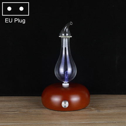 Wood Essential Oil Diffuser Aromatherapy Machine Automatic Alcohol Sprayer, Plug Specification:EU Plug(Dark Brown)-garmade.com