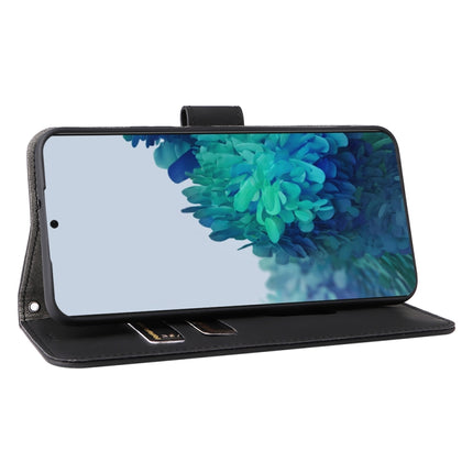 For Samsung Galaxy S22+ 5G Skin Feel Magnetic Buckle Calf Texture PU Phone Case(Black)-garmade.com