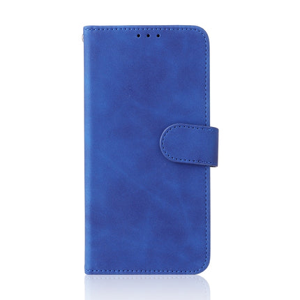For Samsung Galaxy S22+ 5G Skin Feel Magnetic Buckle Calf Texture PU Phone Case(Blue)-garmade.com