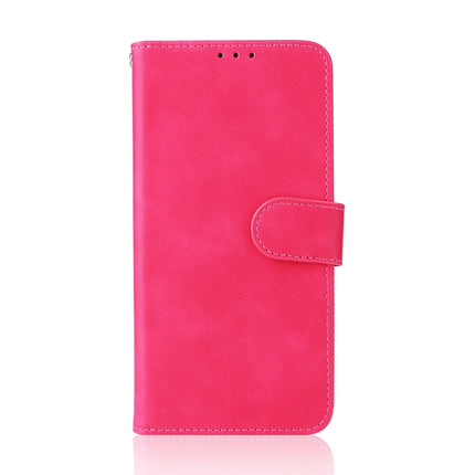 For Samsung Galaxy S22+ 5G Skin Feel Magnetic Buckle Calf Texture PU Phone Case(Rose Red)-garmade.com