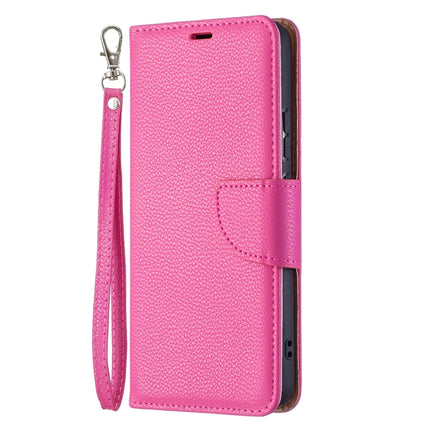 For Samsung Galaxy S22+ 5G Litchi Texture Pure Color Horizontal Flip Leather Phone Case with Holder & Card Slots & Wallet & Lanyard(Rose Red)-garmade.com