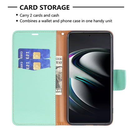 For Samsung Galaxy S22+ 5G Litchi Texture Pure Color Horizontal Flip Leather Phone Case with Holder & Card Slots & Wallet & Lanyard(Green)-garmade.com
