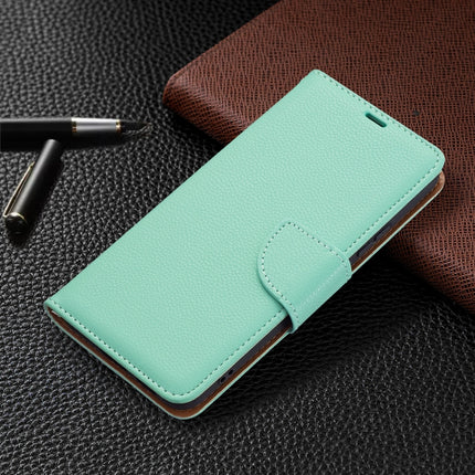 For Samsung Galaxy S22+ 5G Litchi Texture Pure Color Horizontal Flip Leather Phone Case with Holder & Card Slots & Wallet & Lanyard(Green)-garmade.com