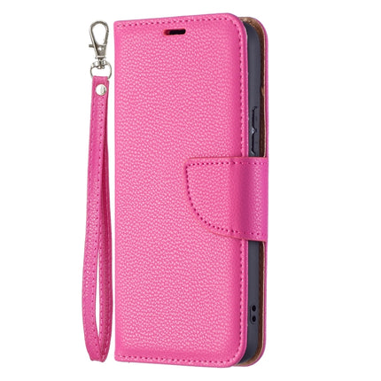 For Samsung Galaxy S22 5G Litchi Texture Pure Color Horizontal Flip Leather Phone Case with Holder & Card Slots & Wallet & Lanyard(Rose Red)-garmade.com