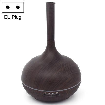 Creative Fragrance Machine Pointed Mouth Humidifier Automatic Alcohol Sprayer with Colorful LED Light, Plug Specification:EU Plug(Dark Brown)-garmade.com