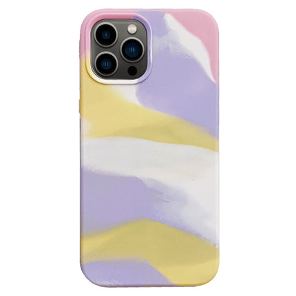 Colorful Liquid Silicone Phone Case For iPhone 13 Pro(Pink)-garmade.com