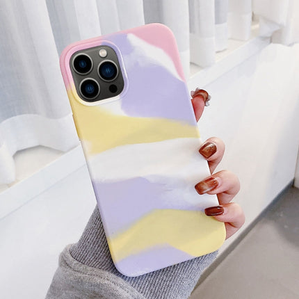 Colorful Liquid Silicone Phone Case For iPhone 13 Pro(Pink)-garmade.com
