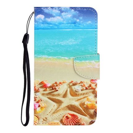 3D Colored Drawing Horizontal Flip Leather Phone Case For iPhone 13(Pentagram)-garmade.com