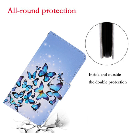 3D Colored Drawing Horizontal Flip Leather Phone Case For iPhone 13(Multiple Butterflies)-garmade.com