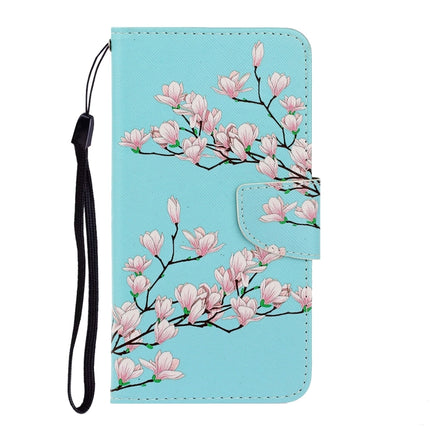 3D Colored Drawing Horizontal Flip Leather Phone Case For iPhone 13 Pro(Magnolia)-garmade.com