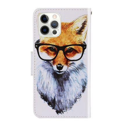 3D Colored Drawing Horizontal Flip Leather Phone Case For iPhone 13 Pro(Fox)-garmade.com