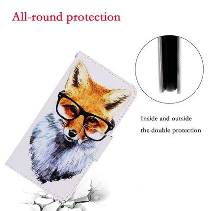 3D Colored Drawing Horizontal Flip Leather Phone Case For iPhone 13 Pro(Fox)-garmade.com