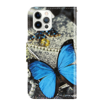 3D Colored Drawing Horizontal Flip Leather Phone Case For iPhone 13 Pro(A Butterfly)-garmade.com