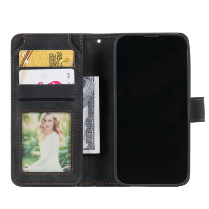 Skin Feel Horizontal Flip Leather Phone Case For iPhone 13 Pro(Black)-garmade.com