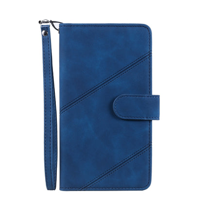 Skin Feel Horizontal Flip Leather Phone Case For iPhone 13 Pro(Blue)-garmade.com