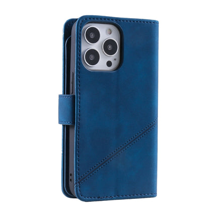 Skin Feel Horizontal Flip Leather Phone Case For iPhone 13 Pro(Blue)-garmade.com