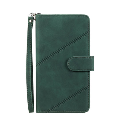 Skin Feel Horizontal Flip Leather Phone Case For iPhone 13 Pro(Green)-garmade.com